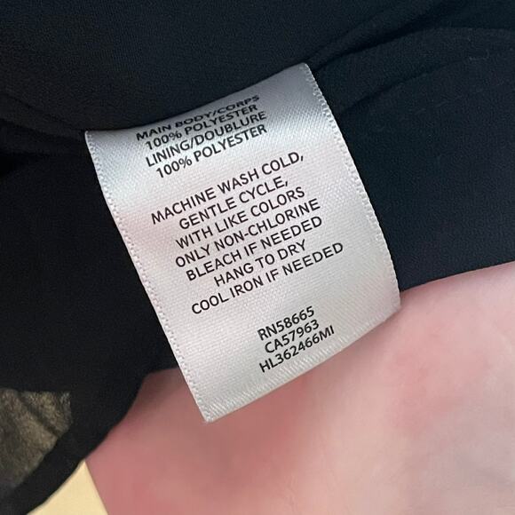 Chelsea 28 • Black Romper Bell Sleeves Lace Up Neckline - Picture 8 of 8